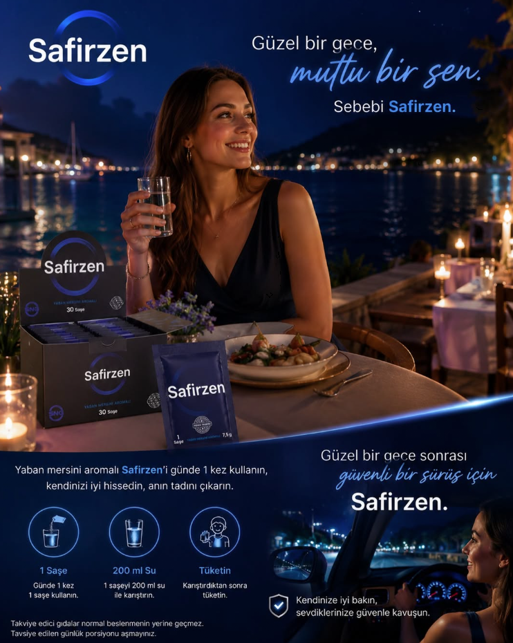 Safirzen gece kullanım konsepti